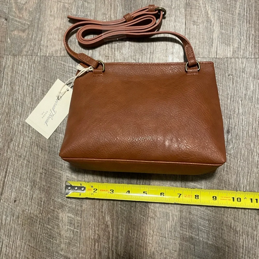 Universal thread brown crosssbody faux leather purse - Picture 3 of 7